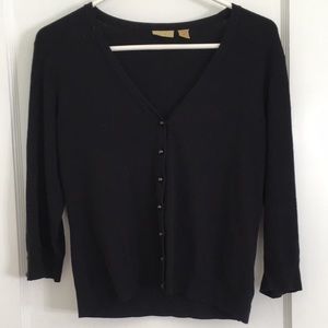 Caslon Button Up V-Neck Cardigan Sweater